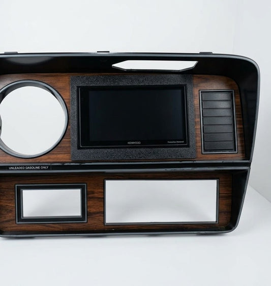 Direct ISO mount dash kit installed with Kenwood head unit – First Gen Dodge Ram