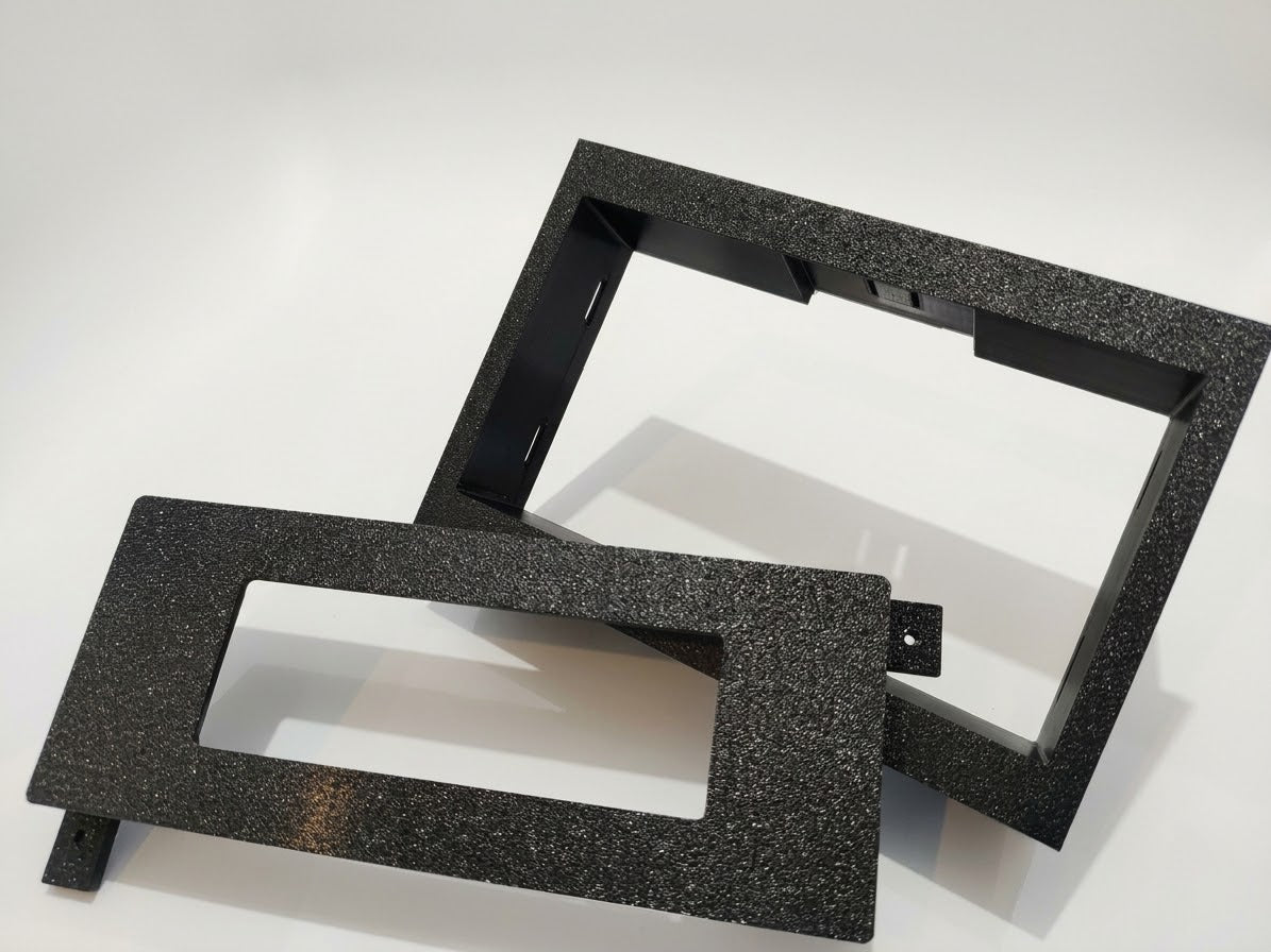 Black direct ISO mount double DIN dash kit for First Gen Dodge Ram 1981-1993