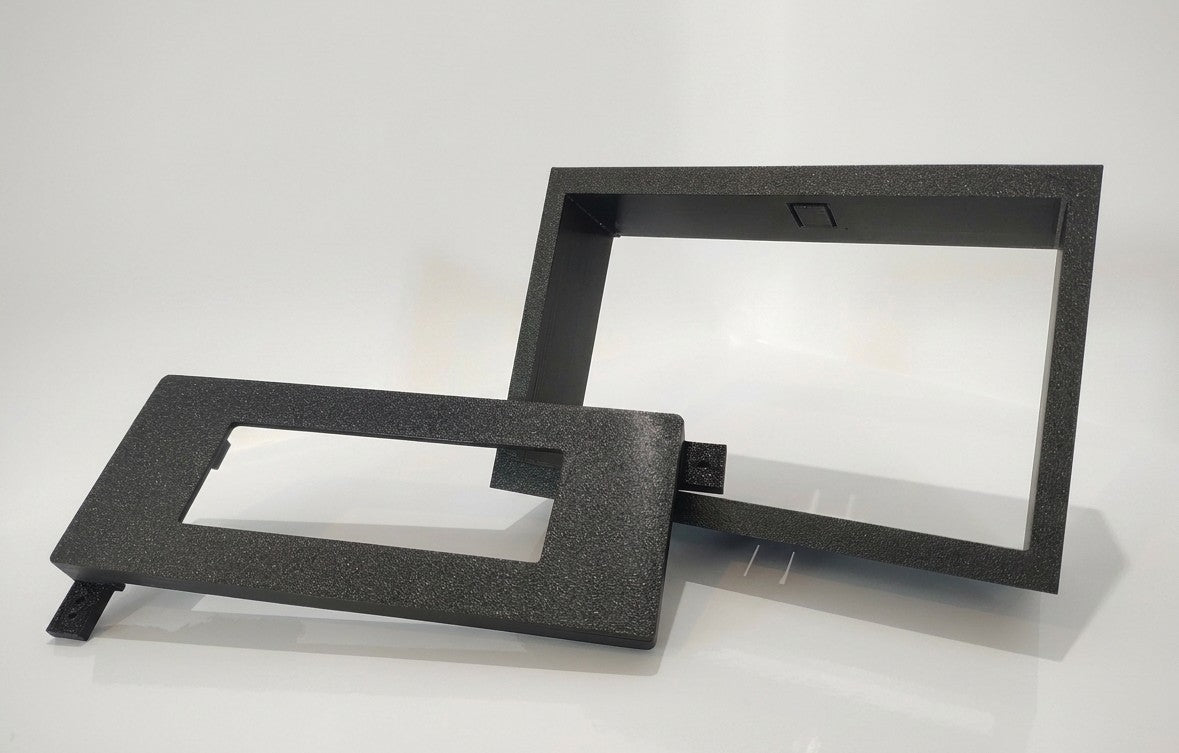 Double DIN & AC Relocation Black Dash Kit – First Gen Dodge Ram D150 D250 D350 W Series Ram Charger 1981-1993