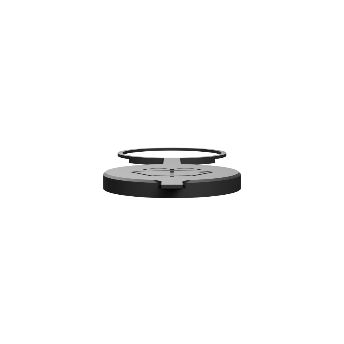 Wiper Washer Reservoir Cap Black TPU – Front View