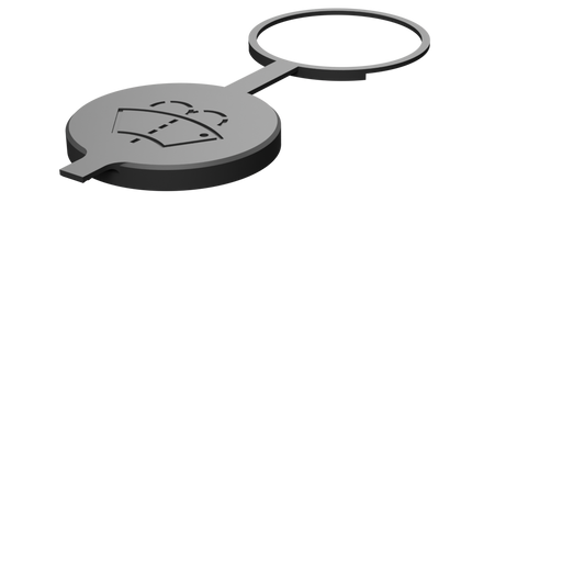 Wiper Washer Reservoir Cap Black TPU – Hero Angle
