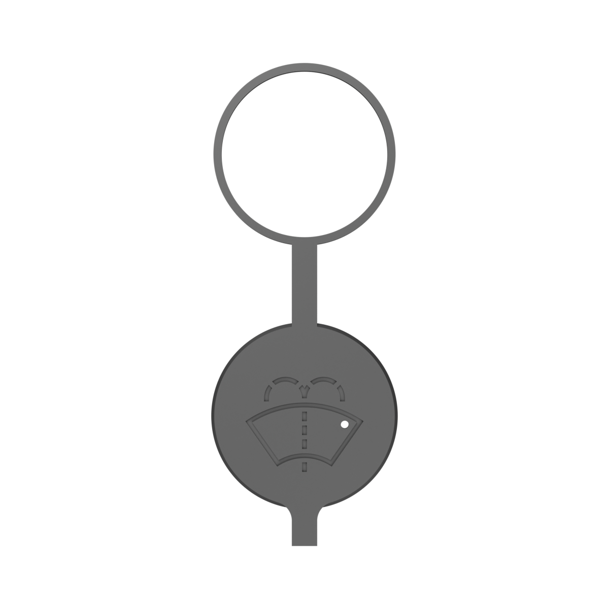 Wiper Washer Reservoir Cap Black TPU – Top View